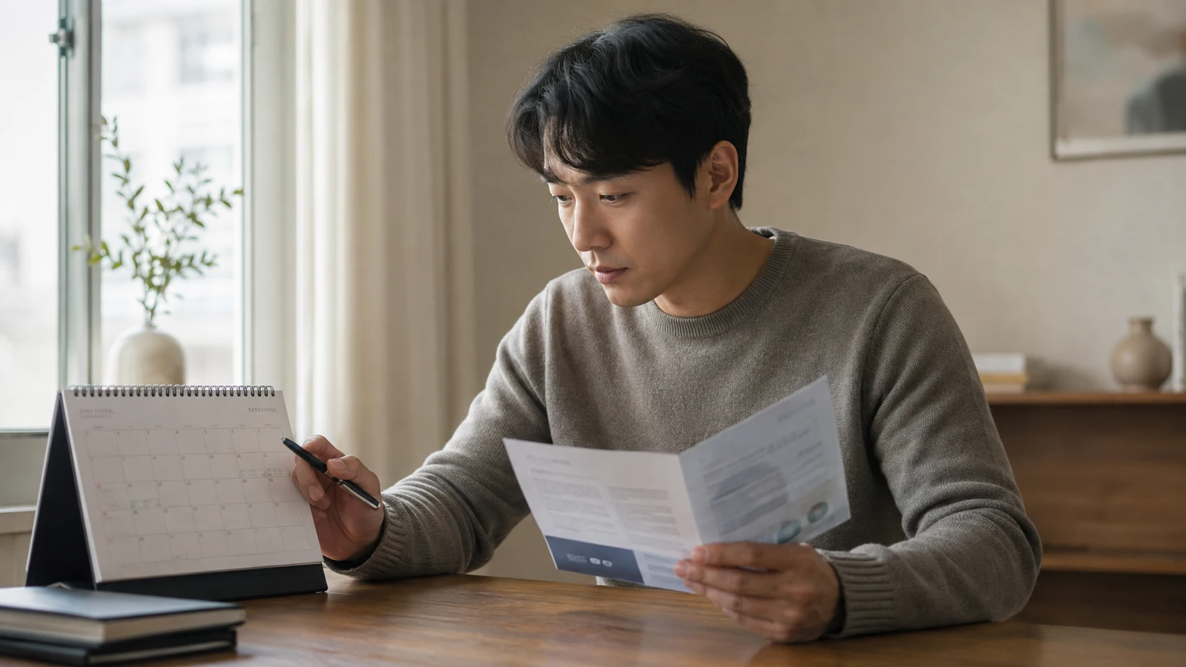 협의이혼 법원 방문 준비물 관련 서류를 확인하는 모습